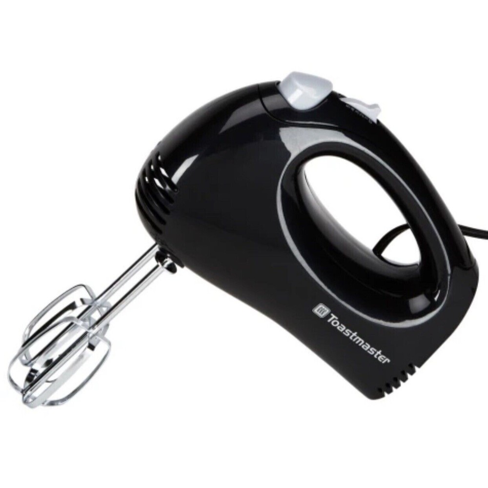 Toastmaster 5 Speed Hand Mixer Black w/ Easy Grip Handle NIB